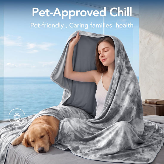 Topcee cooling blanket — Arc-Chill Q-Max>0.35 double sided for night sweats