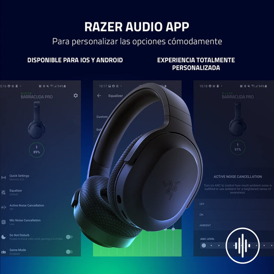 Razer Barracuda wireless headphones — gaming and mobile compatibility