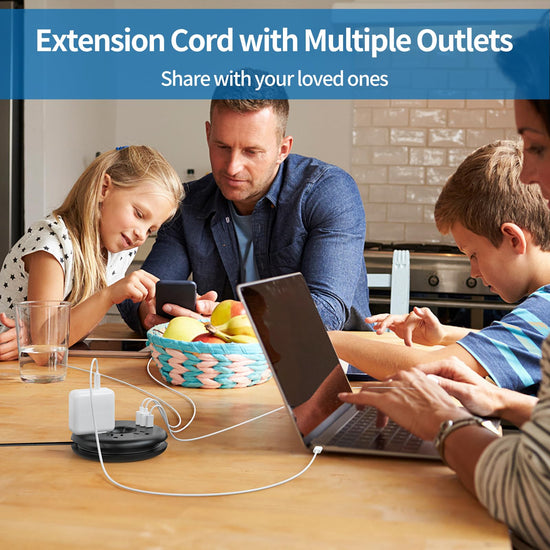 Travel power strip - compact design for international use.