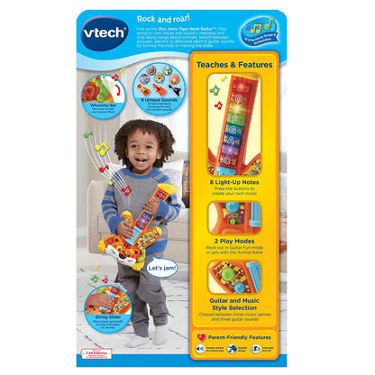 VTech musical instrument toy — Tiger Rock guitar with zoo jamz features