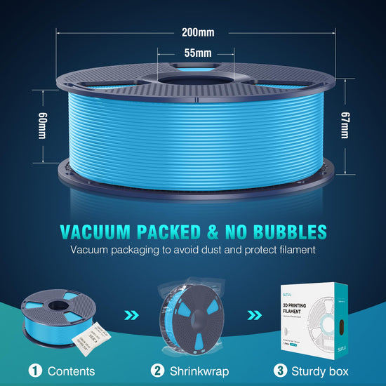 SUNLU PLA+ 3D printer filament — Tougher and stronger with dimensional accuracy +/-0.02mm