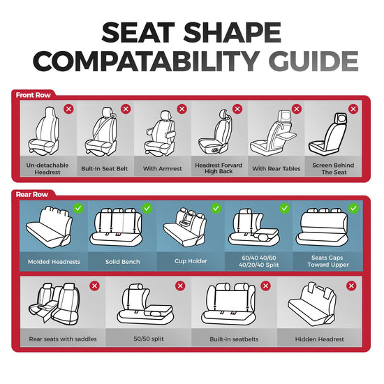 FREESOO vehicle seat cover — Faux Nappa leather with lumbar support and waterproof design