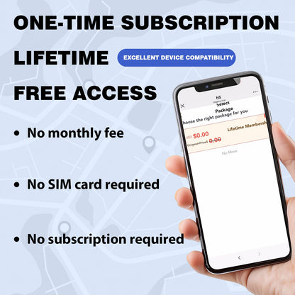 GPS tracker — no monthly subscription and waterproof design with magnetic mount
