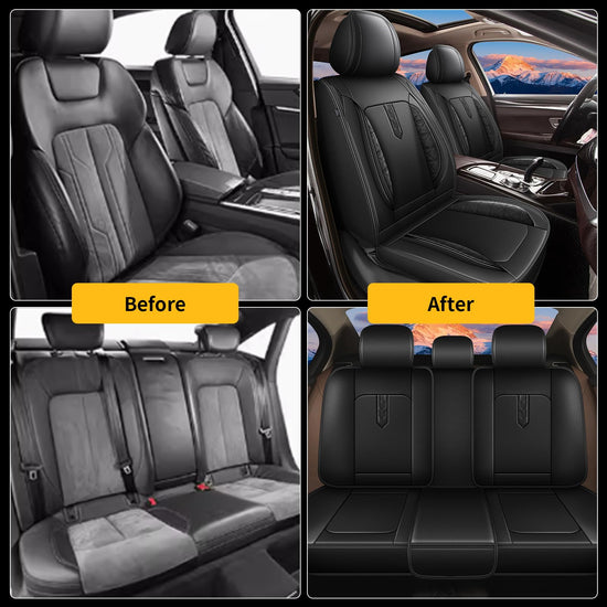 AOMSAZTO vehicle seat cover — Luxury faux leather, waterproof, custom fit for Ford Ranger 2019-2026