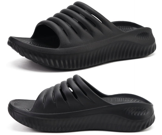 KuaiLu womens sandals with plantar fasciitis support and thick cushioning for post-exercise comfort