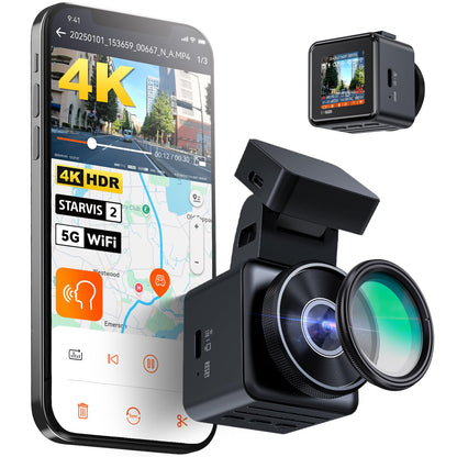 Vantrue E1 Pro 4K mini dash cam — 4K resolution with night vision and GPS support