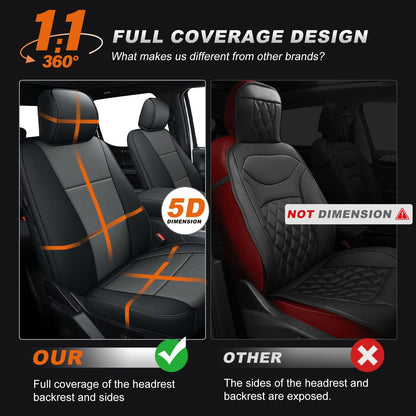 AOMSAZTO vehicle seat cover - Custom fit faux leather for Ford F150 and F250-F450 2015-2026