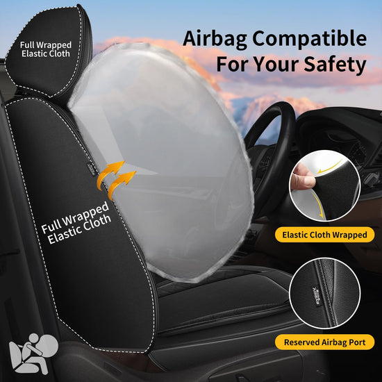 AOMSAZTO vehicle seat cover — Luxury faux leather, waterproof, custom fit for Ford Ranger 2019-2026