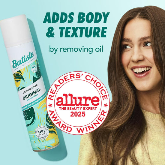 Batiste dry shampoo - Variety pack with original and tropical fragrances, 4 count