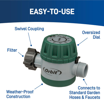 Timer — 20-Pack Orbit mechanical watering hose timer, colors may vary
