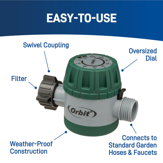 Timer — 20-Pack Orbit mechanical watering hose timer, colors may vary