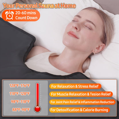 yamxun sauna blanket - extra large portable sauna for home relaxation