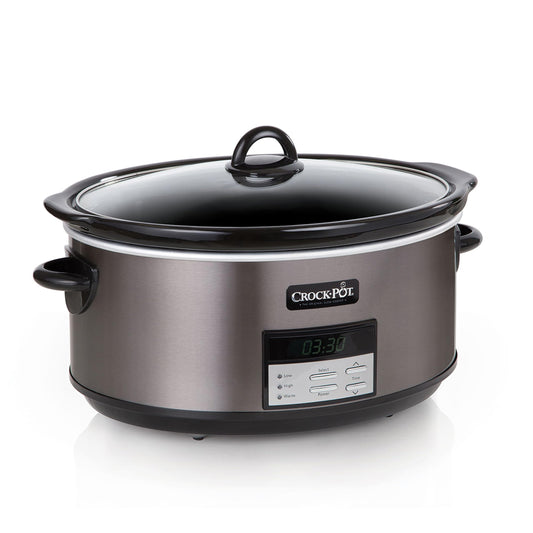 Slow cooker — Programmable stainless steel design by Crock-Pot 1500 oval model
