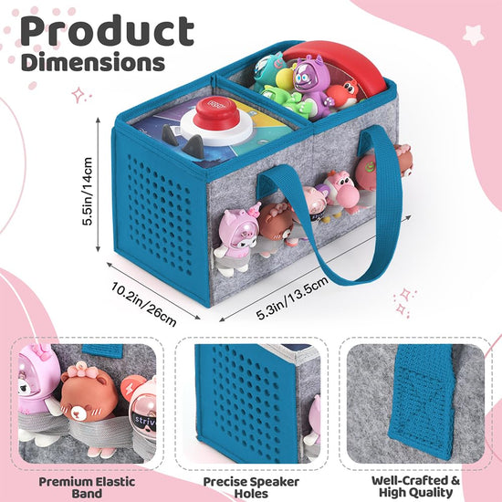 PISOSN carrying case — travel bag for Toniebox starter set and figurines