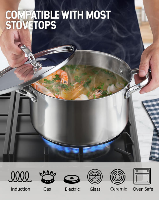 Cooks Standard stockpot with stainless steel lid