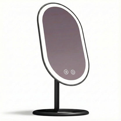 Fancii LED lighted vanity mirror — rechargeable cordless design with dual magnification and 3 light settings