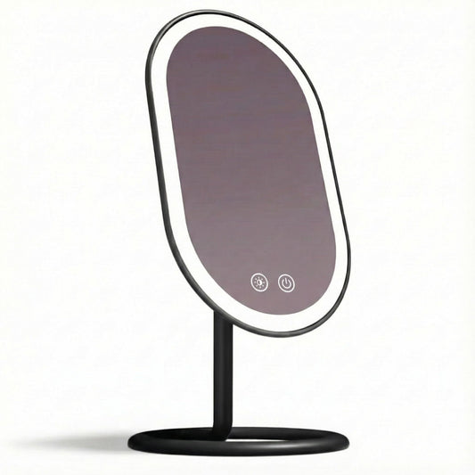 Fancii LED lighted vanity mirror — rechargeable cordless design with dual magnification and 3 light settings