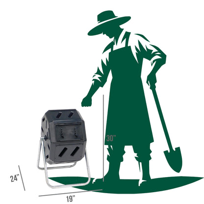 FCMP compost bin with dual chamber design