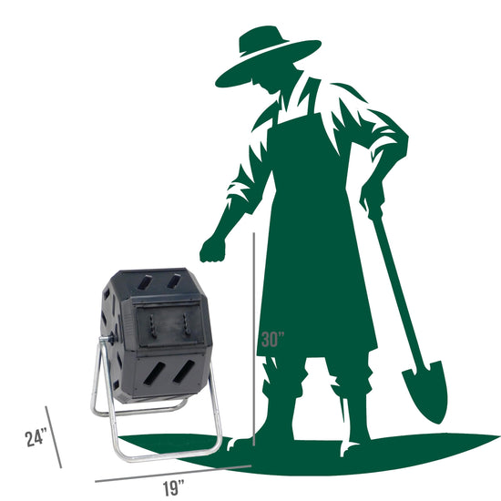 FCMP compost bin with dual chamber design