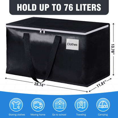BlissTotes storage bags — heavy duty with zippers and sturdy handles