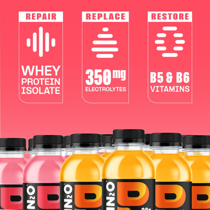 Protein2o protein drink — Liquid clear whey protein isolate with electrolytes, 20g protein, vitamins B5, B6, post-workout recovery