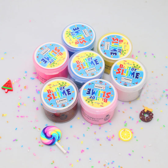 ZONEWAY cake butter slime kit — soft and non-sticky slime for party favors