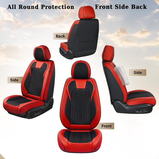 Coverado car seat cover — breathable faux leather for winter vehicles