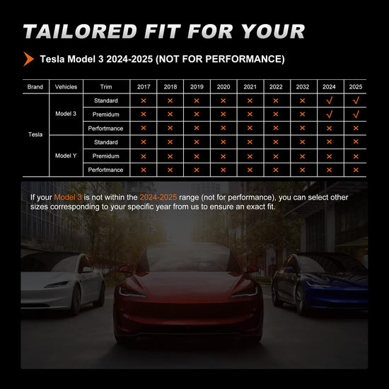 AOMSAZTO vehicle seat cover — black full set for Tesla Model 3 2024 2025 (not for performance)