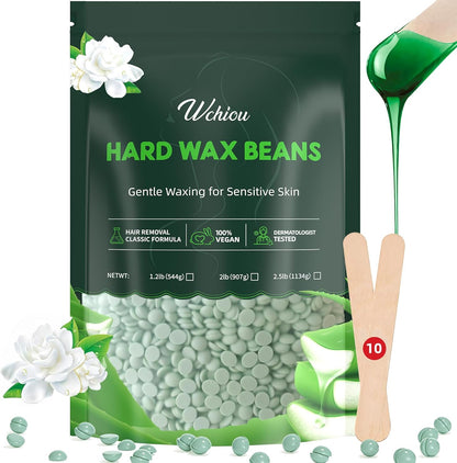 Wchiou hair removal agent — Wax beads with aloe vera for sensitive skin