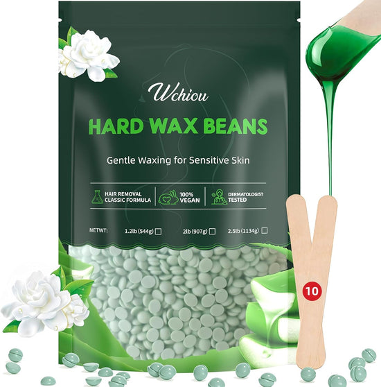 Wchiou hair removal agent — Wax beads with aloe vera for sensitive skin