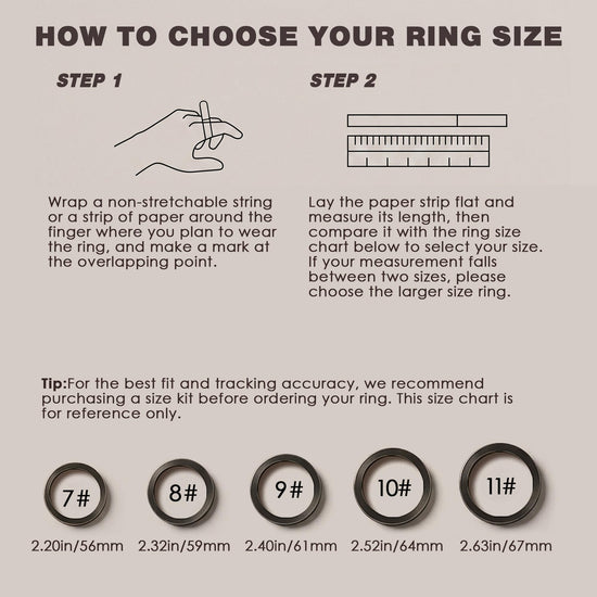CEVSTHO Smart Ring Fitness Tracker, Heart Rate&Sleep Tracker with SpO2