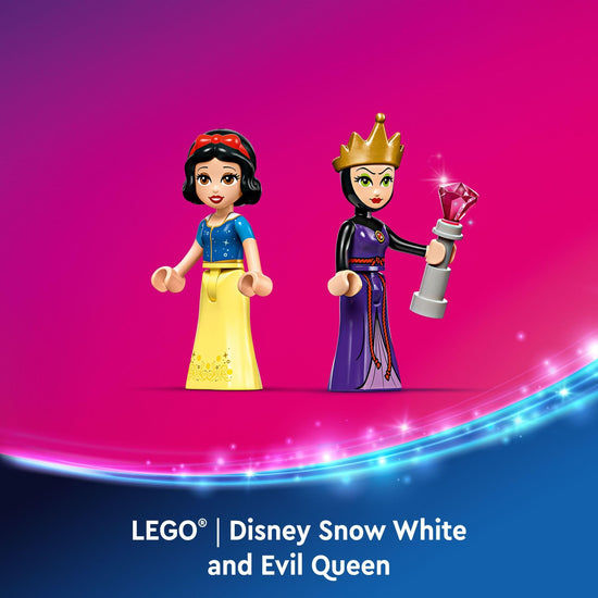 LEGO toy figure playset — Disney Snow White's jewelry box with mini dolls