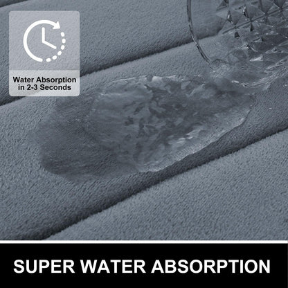 Colorxy memory foam bath rug — ultra soft and absorbent design