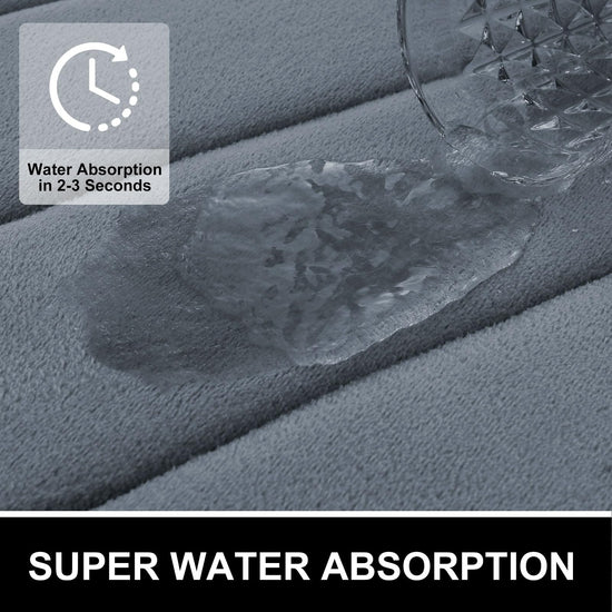 Colorxy memory foam bath rug — ultra soft and absorbent design
