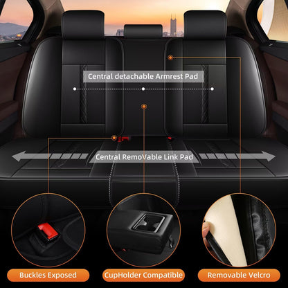 Vehicle seat cover — Waterproof leather for Hyundai IONIQ 5 2022-2024