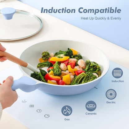 SENSARTE saute fry pan with glass lid