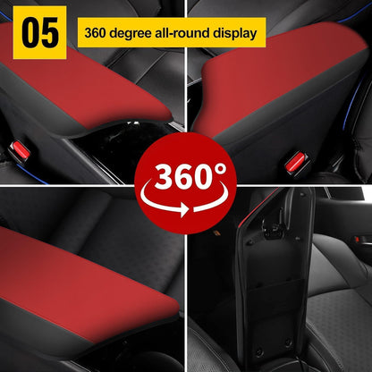 AOMSAZTO console covers - Black with red leather design