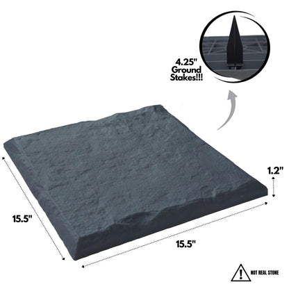 Gardien decorative stepping stones — stakes into the ground for outdoor pathways