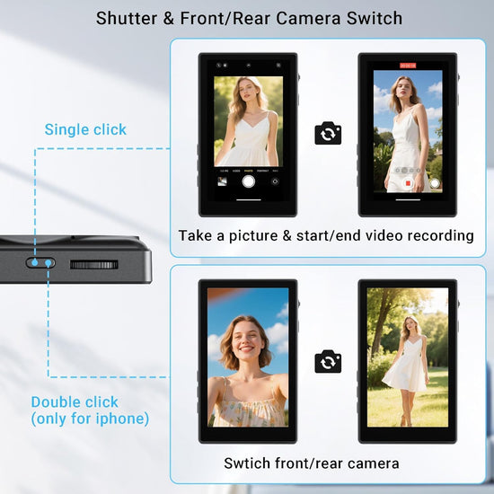OmniMaster camera support - Magnetic phone holder for vlogging and live streaming