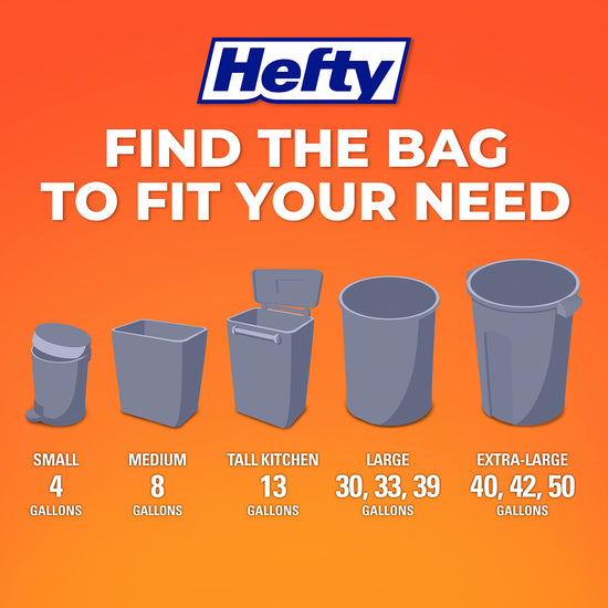 Hefty scented waste bag - drawstring design for easy closure and disposal