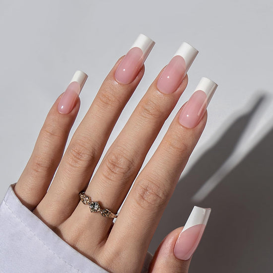 False nails — XCOATTIPS French design by BTArtboxnails