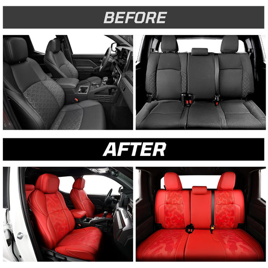 Fit for Tacoma 2024-2026 vehicle seat covers - Custom full set with leather design