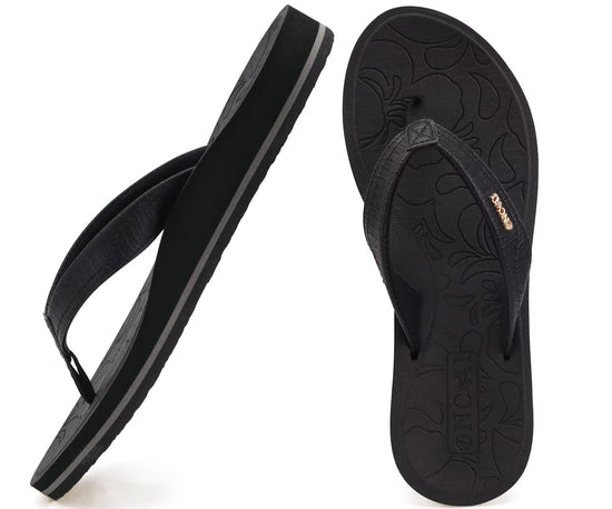 ONCAI women's sandals — Comfortable flip flops with arch support for summer beach wear