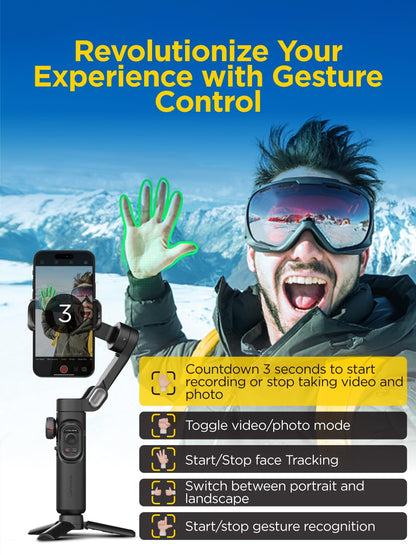 AOCHUAN camera support with RGB magnetic fill light and face tracking wheel