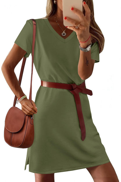 RUMIA summer dress — V-neck casual sundress for women 2026