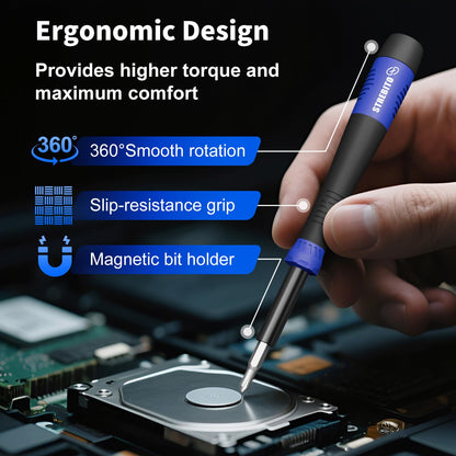 STREBITO screwdriver set — 64 in 1 precision small screwdriver kit for electronics