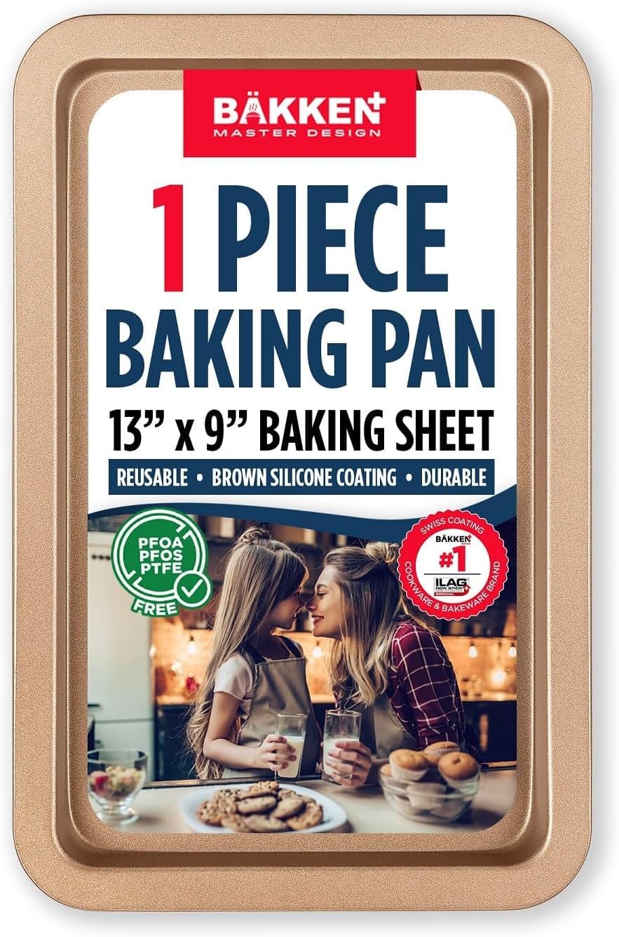 BAKKEN baking pan set — Commercial grade carbon steel with nonstick coating