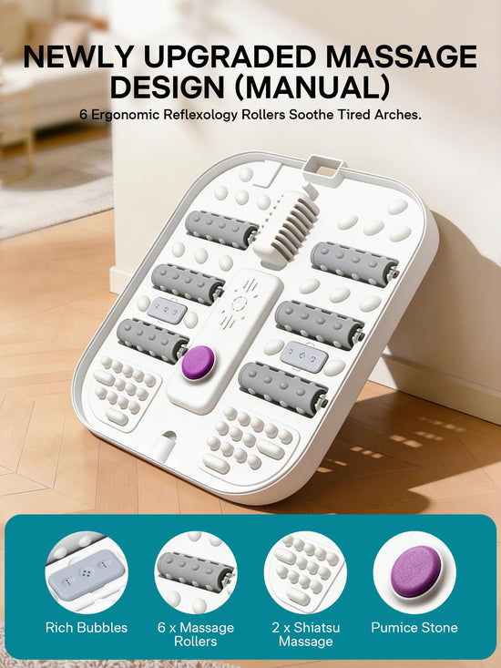ALLJOY foot spa massager with heat and bubbles for relaxation and stress relief