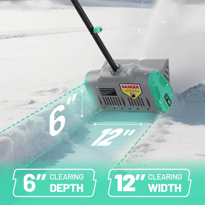 Litheli cordless snow blower — brushless electric design with battery included