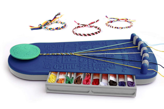 Choose Friendship, My Friendship Bracelet Maker® — Craft kit with 20 pre-cut threads for 8 bracelets